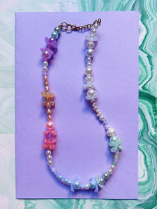 Pastel Rainbow - Pearly Necklace