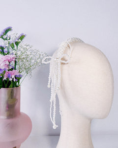 Pearl Bow Tassel Headband