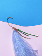 Load image into Gallery viewer, Blue Feather Ear-Cuff - SINGLE