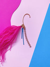 Load image into Gallery viewer, Rose Feather Ear-Cuff - SINGLE