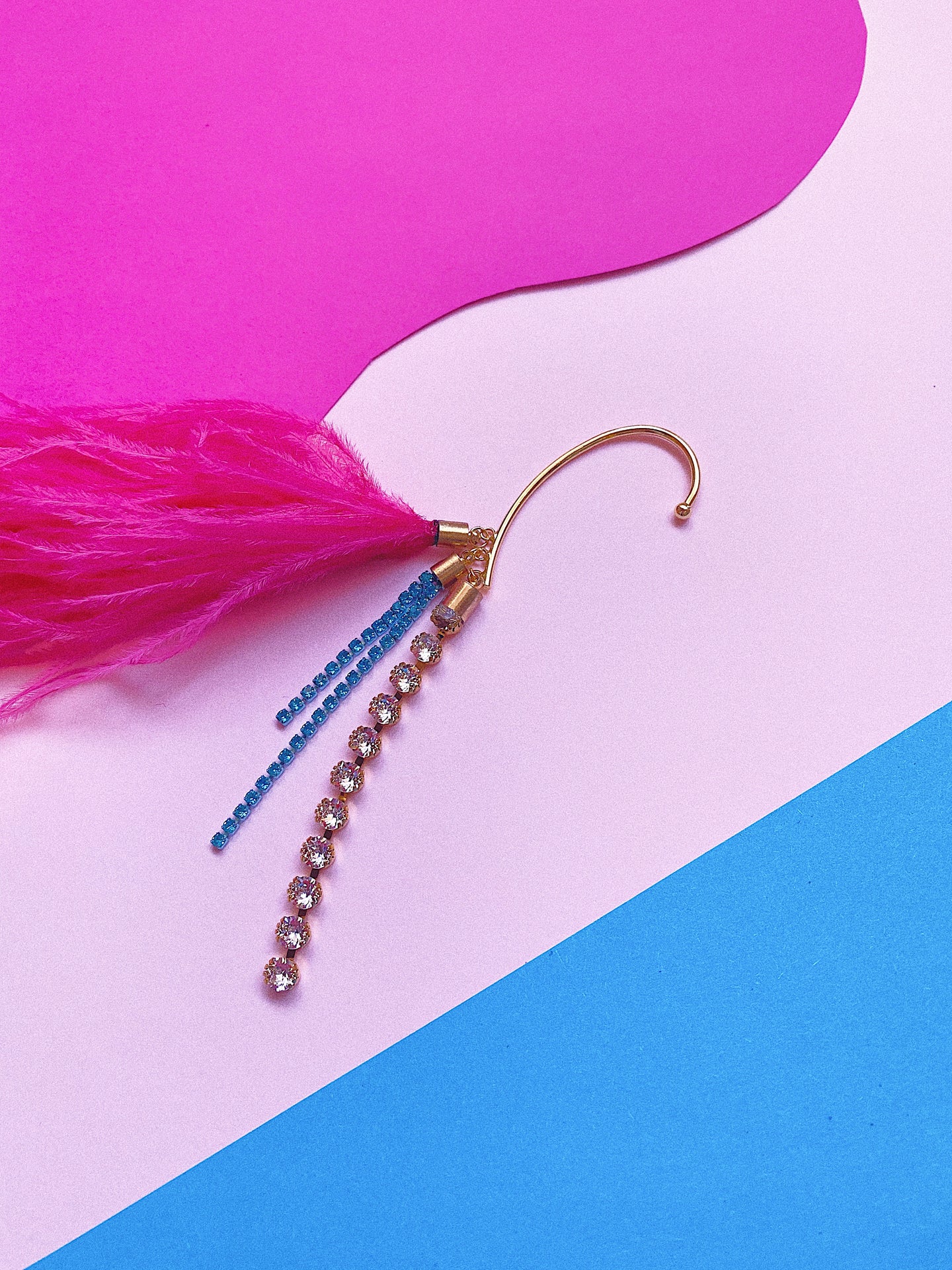 Rose Feather Ear-Cuff - SINGLE