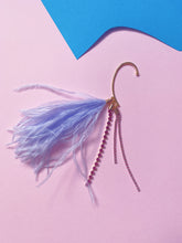 Load image into Gallery viewer, Dust Blue Feather Ear-Cuff - SINGLE