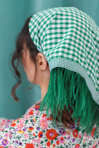 Forest Green - Gingham Bandana