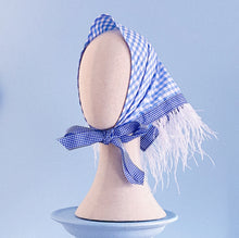 Load image into Gallery viewer, Mediterranean Blue - Gingham Bandana