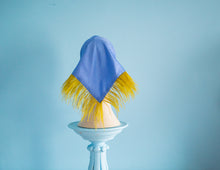 Load image into Gallery viewer, Feather Bandana - Golden Blues