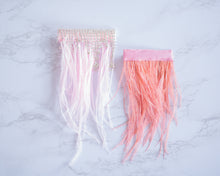 Load image into Gallery viewer, MEDIUM Feather Hairclips -  Pink + Blush