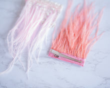 Load image into Gallery viewer, MEDIUM Feather Hairclips -  Pink + Blush